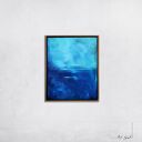 obraz olejny - Błękit paryski XV (oprawiony w ramę)