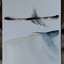 Pejzaż akwarela 18x25 cm - sygnowana autorska praca