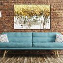 Obraz abstrakcyjny glamour na płótnie ze złotymi akcentami 120x80 cm