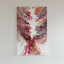 UGLY 50x80 abstrakcja akryl na płótnie - ręcznie malowany obraz Joanna Bilska