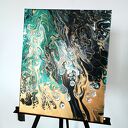 Wichura 40x50 abstrakcja ręcznie malowany