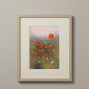 MAKOWA ŁĄKA - praca formatu 24/18 cm pastel suche