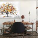 Nowoczesny obraz do salonu drukowany na płótnie z drzewem, jesienne drzewo, duży format 120x80cm