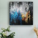 AUTUMN, wym. 100x140 cm - wielkoformatowy obraz abstrakcyjny na płótnie