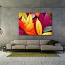 Nowoczesny obraz Jesienne liście 120x80 cm do salonu