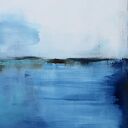 obraz olejny - Błękit paryski XVI (oprawiony w ramę)