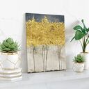 Obraz na płótnie - ZŁOTE DRZEWA - W PIONIE - 50x70 cm (77103)