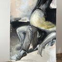 Szpilki - obraz 100x70 cm akryl na papierze