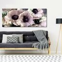 Obraz z zawilcami na płótnie 147x60 cm - gotowy do powieszenia