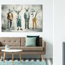 Obraz drukowany na płótnie GANG, CHŁOPAKI 120x80 cm - nowoczesna dekoracja do Twojego wnętrza