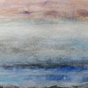 Abstrakcja w akwareli 32x24 cm - oryginalny obraz Pauliny Lebidy