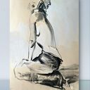 Obraz „Lady” 100x70 cm - gotowy do powieszenia, grafika kobieca