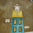 Anioł Dachowiec IV obraz ręcznie malowany anioł stróż