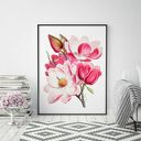 Plakat obraz Różowy Bukiet 50x70 cm B2