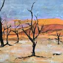 Namibia, obraz akrylowy na płótnie 50x70x1cm