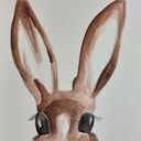 Zajączek - akwarela 18/24 cm Paulina Lebida (sygnowana)