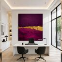Purpurowy Sen - unikatowy obraz ręcznie malowany akryl 120x120 cm