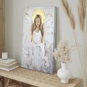 Ręcznie malowany Anioł na płótnie 40x60 cm Twoja dedykacja