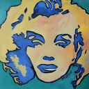 Obraz portret Marilyn Monroe Industrial - akryl na płycie 30x40 cm