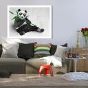 Obraz Panda w Okularach 80x60 cm - ręczne wykonanie i wysyłka w 24h