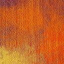 Obraz abstrakcyjny na płótnie 120x80 cm - żółty, pomarańczowy i granatowy