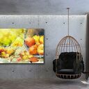 Obraz do jadalni z jabłkami - akwarelowy plakat 120x80 cm