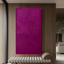 Reliefy ścienne na płótnie 80x160 cm w kolorze biskupim (RAL -4006)