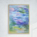 Nowoczesny rysunek w ramce - oprawiony szkic pastelowy (22,5 x 31 cm)