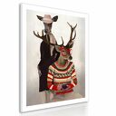 Obraz DEER LOVE 80x100 cm - jelenie, które ocieplą Twoje wnętrze 