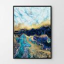 Plakat obraz gold A2 - 42x59.4cm