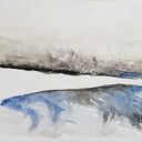 Pejzaż - praca wykonana tuszem (32x24 cm) na papierze akwarelowym 425 g/m2