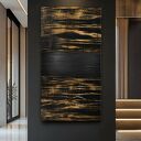 Złote Myśli - ręcznie malowany obraz z fakturą 80x160 cm do salonu