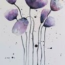 Kwiaty - akwarela formatu A5 Paulina Lebida