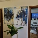 Tryptyk „Otchłań” - ręcznie malowany obraz akrylowy na płótnie 240x100