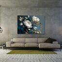 Obraz na płótnie do salonu Piwonie KWIATY 52 duży glamour 120x80