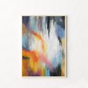 Abstrakcja - ręcznie malowany obraz akrylowy 100/70 cm