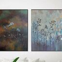 ŁĄKA - dwa obrazy akrylowe