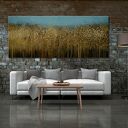 Obraz drukowany na płótnie pejzaż - łany zbóż - format 147x60cm