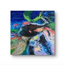 Underwater3 - obraz na płótnie 40x40 z rybami i podwodnym światem