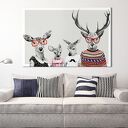 Obraz na płótnie - 120x80cm RODZINA HIPSTERSÓW 2 2 wysyłka w 24h
