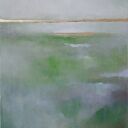 Wiosna z odrobiną złota - obraz akrylowy 40/50 cm 