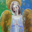 Anioł 2 - giclee na płótnie canvas (obraz do domu i na prezent)