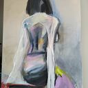Kobieta - obraz 120x70 cm (akt)