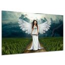Obraz na ścianę biuro plakat ANIOŁ 4 skrzydła miecz fantasy 120x80