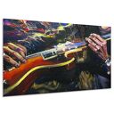 Obraz muzyka GITARA 2 instrumenty kolorowy płótno modern salon 120x80