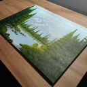 Ręcznie malowany obraz pejzaż „Za górami, za lasami” 50x70 cm