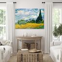 Pejzaż na płótnie 100x70 cm w stylu Van Gogha - gotowy do zawieszenia
