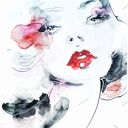 Akwarela na papierze Red Lips - ilustracja modowa z portretem kobiety
