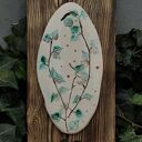 Obrazek „Młoda brzoza” - ceramiczna dekoracja z gałązkami brzozy