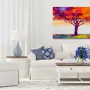 Obraz na płótnie z kolorowym drzewem 120x80 cm